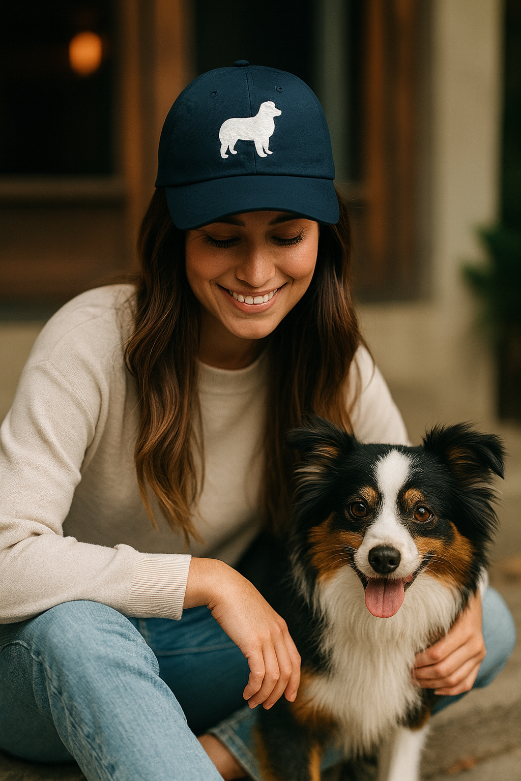 Iconic Mini Australian Shepherd Dog Dad Hat