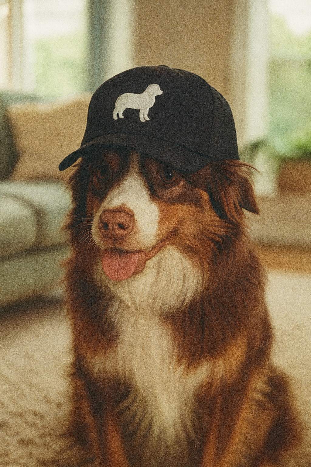 Iconic Mini Australian Shepherd Dog Dad Hat