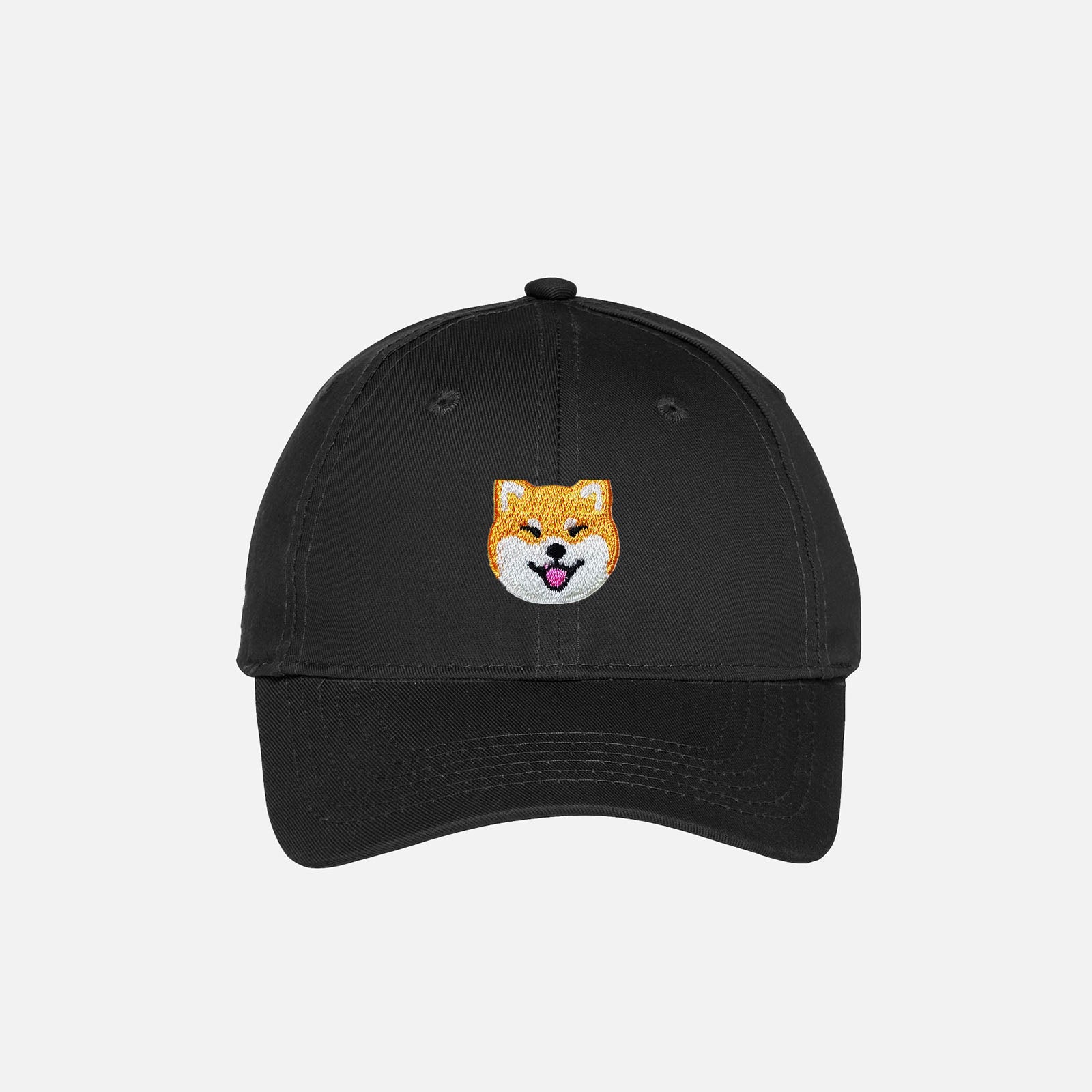 Black Custom Dog Kids Hat personalized and embroidered on the front.