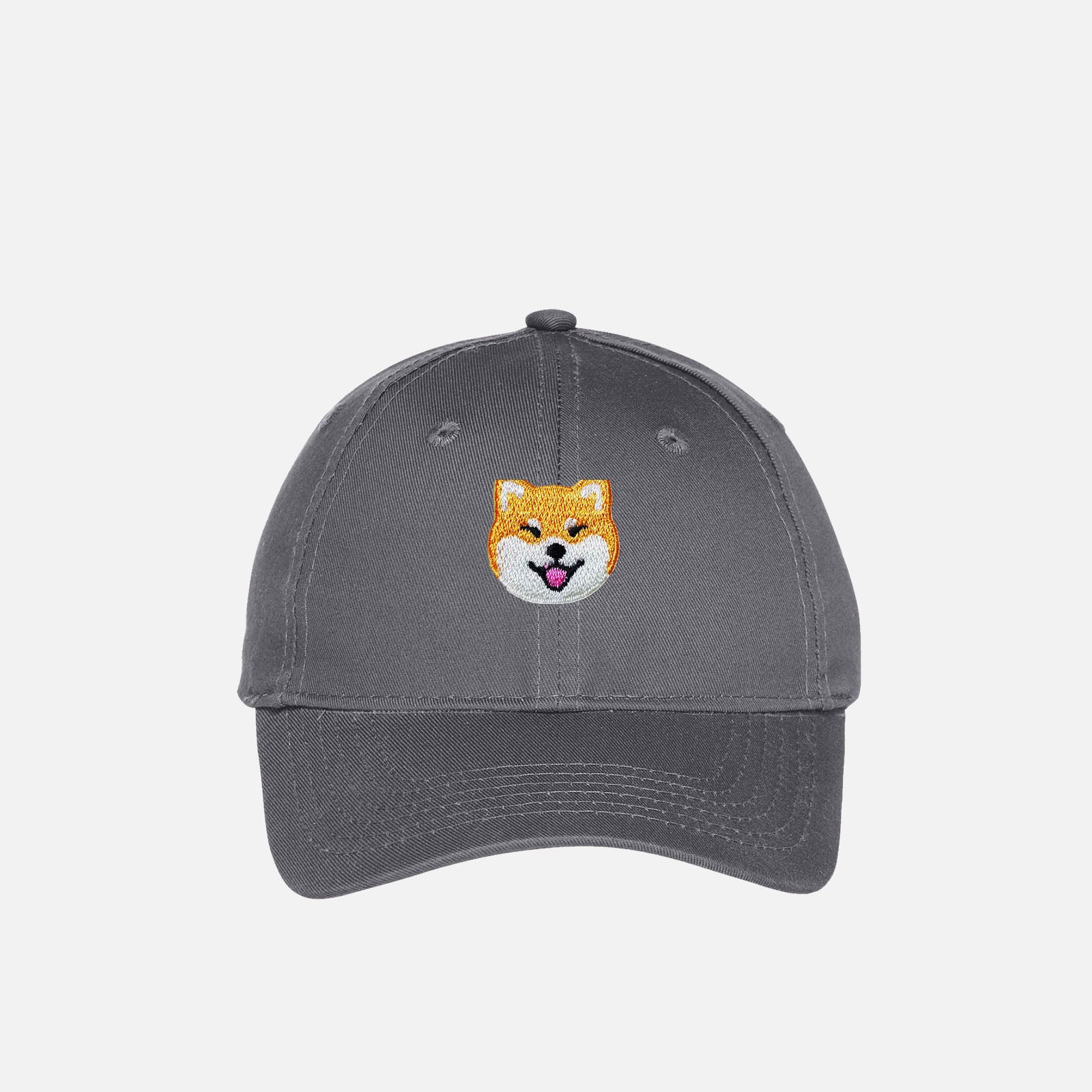 Charcoal Custom Dog Kids Hats personalized and embroidered on the front.