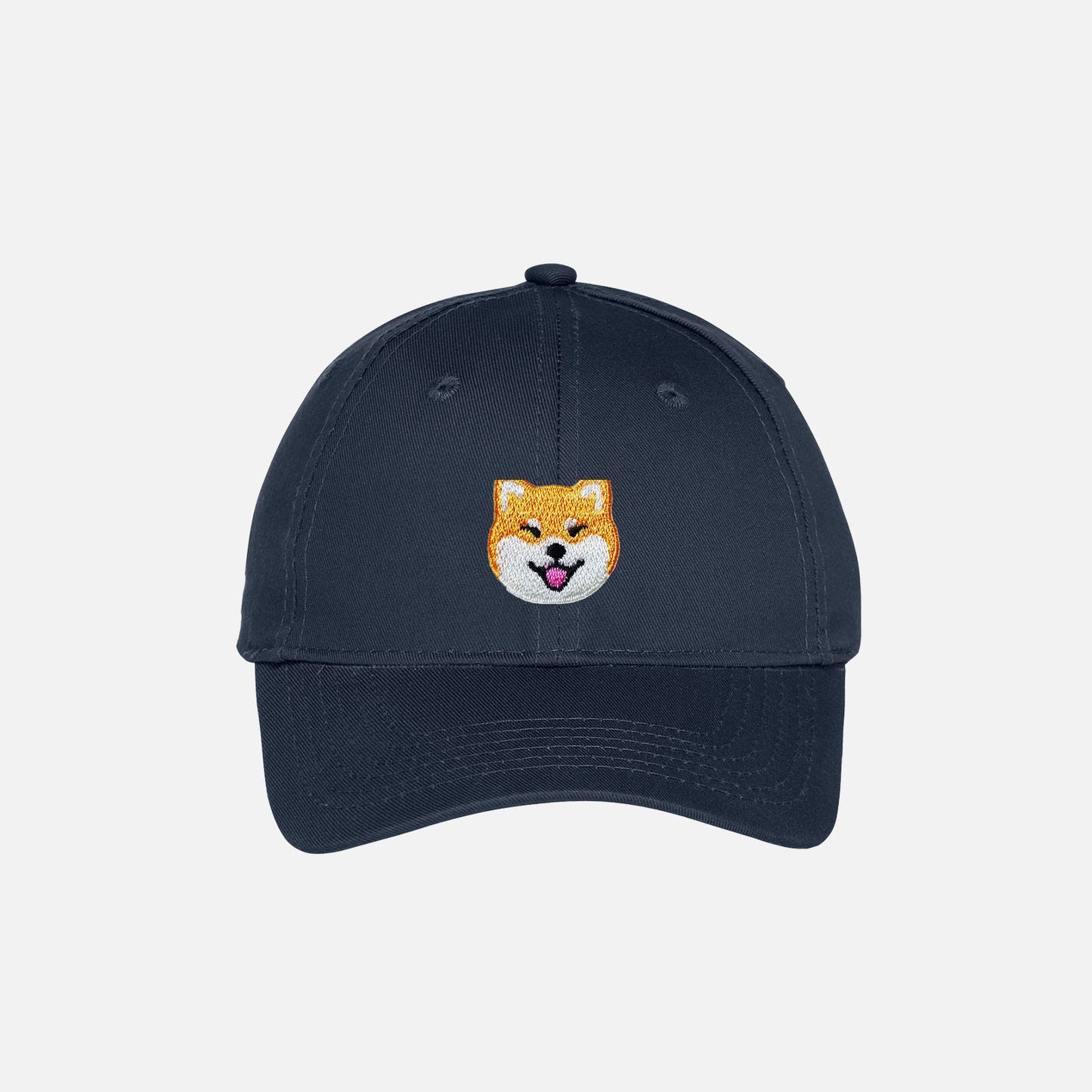 Navy Blue Custom Dog Kids Hat personalized and embroidered on the front.
